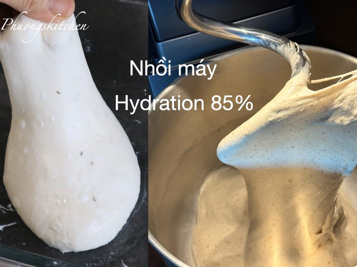 Kĩ thuật nhồi máy với bột hàm lượng nước cao