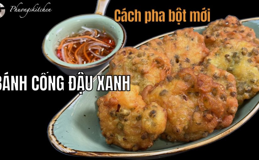BÁNH CỐNG ĐẬU XANH Cách pha bột dùng men